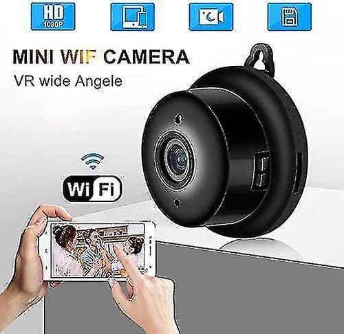 V380 Wireless Wifi Mini Camera 1080p Night Vision Smart Ip Camera(black)