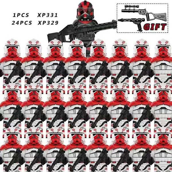 25 stk. Star Wars The 322/501st Legion Mandalorian Sith Trooper Clone Warrior Hjelm Minifigur Byggelegetøj Star Troopers-3