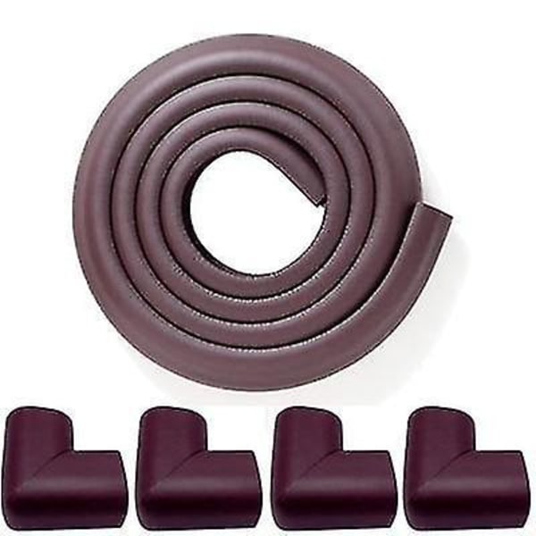 Baby Protection Baby Safety Table Side Guards, Strip Home Guards Safe Brown