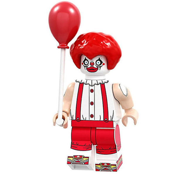 16pcs Clown Hunt Pumpkin Mask People Vampire Halloween Series Assembling Building Blocks Toys