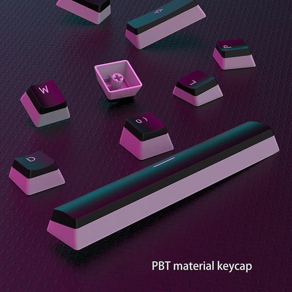 108 Keys/set Pbt Keycaps Pudding Backlight For Mechanical Keyboard Oem Profile White