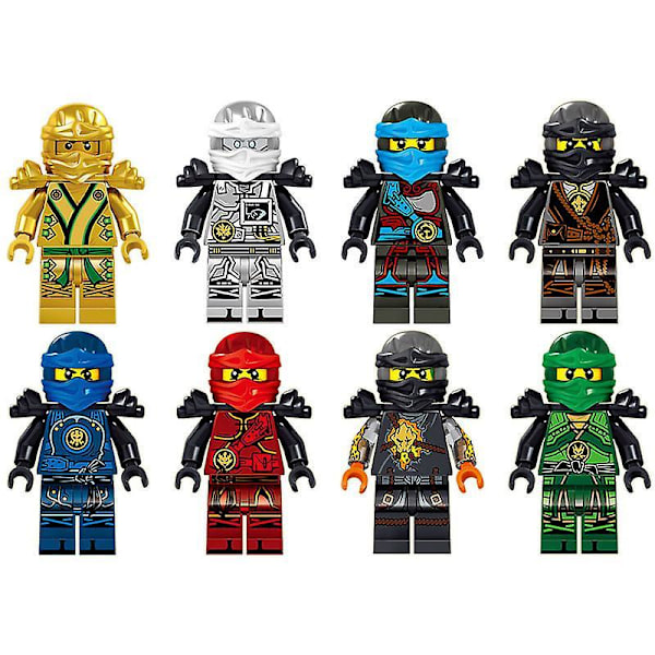 Phantom Ninja Cool Motorcycle 8 Models With Weapons Assembling Building Blocks Toys