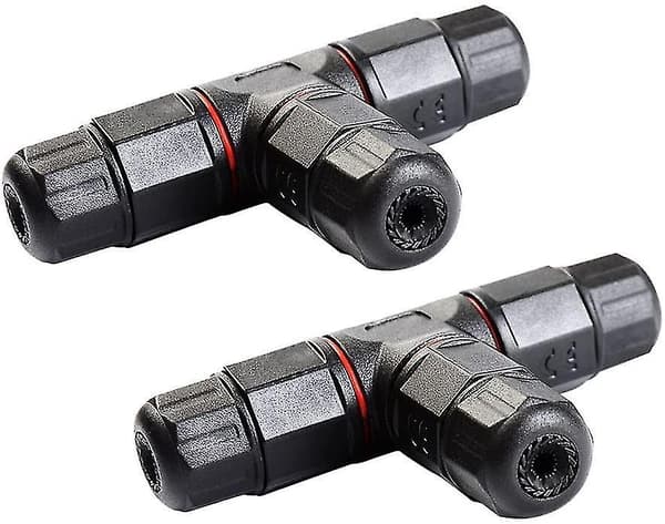 Ip68 Waterproof Electrical Junction Boxes 3 Way Cable Connector Outdoor Electrical Box 2 Pieces