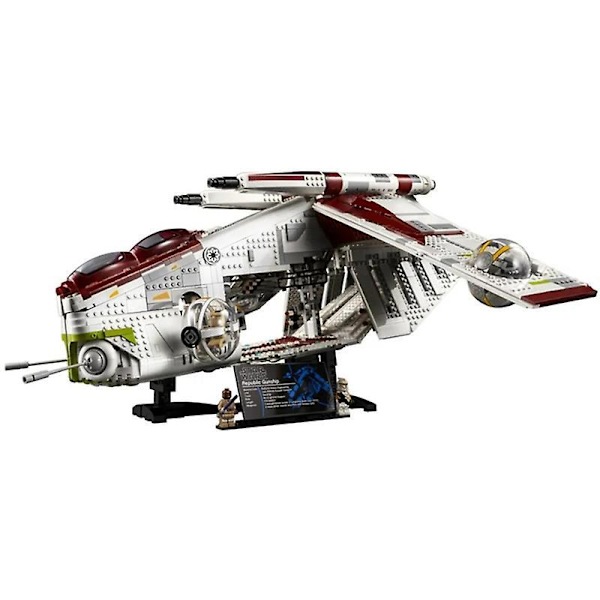 På lager 3293 stk. Stjerneplan Republikkens Gunship 75309 Model Byggeklodser Krige Klodser Børnelegetøj Til Børn Julegaver Drenge3293 stk. uden Original Æske