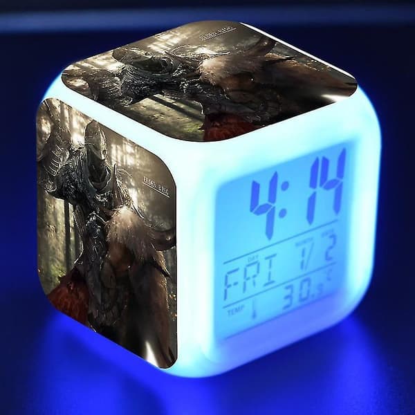 Vorallme Antiikki Sormus, Elder Ring, Eldon Ring LED Valoisa Herätyskello-tyylinen 18