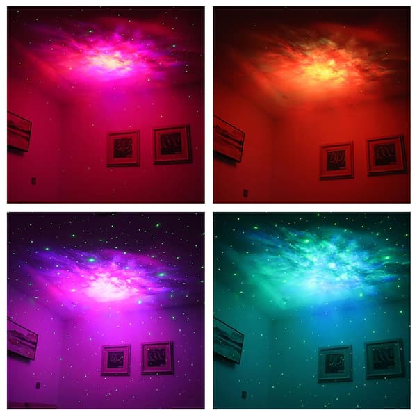 Star Projector Light Starry Night Ambient Night Light Astronaut Laser Nebula Light #white Star Black guitar