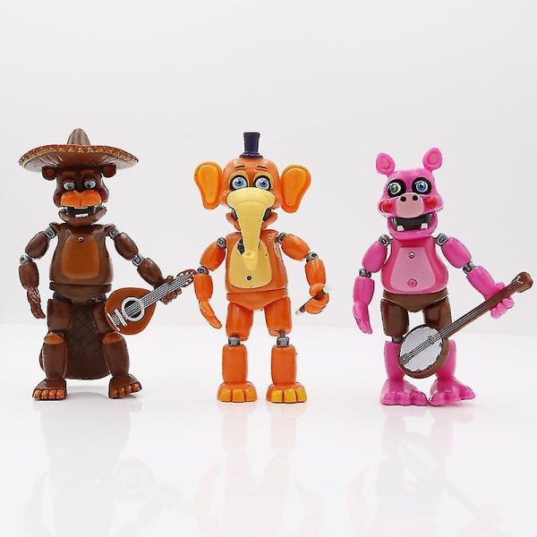 6pcs Five Nights At Freddy's Building Block Minifigure Toy