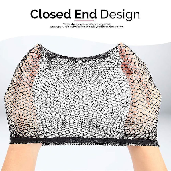 Wig Cap, 4pcs Black Mesh Wig Cap Net, Closed End Hair Mesh Net Wig Caps, Liner Weaving Caps For Women, Men, Kids