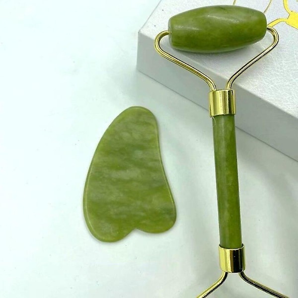 Natural Jade Massage Roller Guasha Board Spa Scraper Stone Facial Anti-wrinkle Treatment Body Facial Massager Health Care Tools