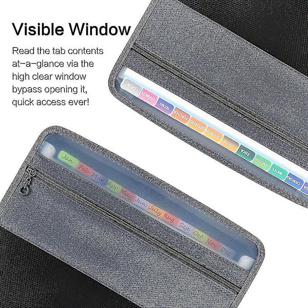 Document Folder A4, Folder With 13 Compartments A4, Waterproof Accordion Folder