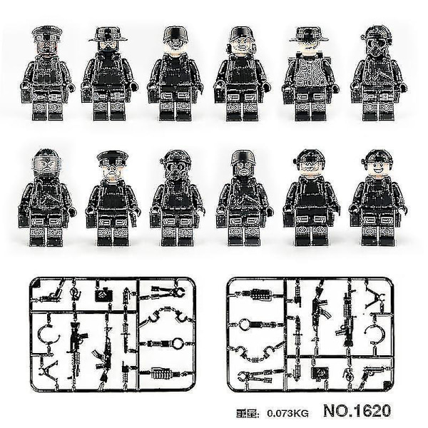 Set Of 22 Minifigures Military Series Villain Mini Figures Building Block Toys