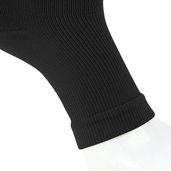 Compression Socks Zipper Leg Calf Sleeves Toeless For Swelling Pain Relieve 2 Pair Black 2xl
