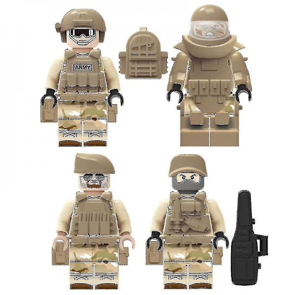 Navy Seals 12 Military Series Building Blocks With Weapons Boy Building Blocks