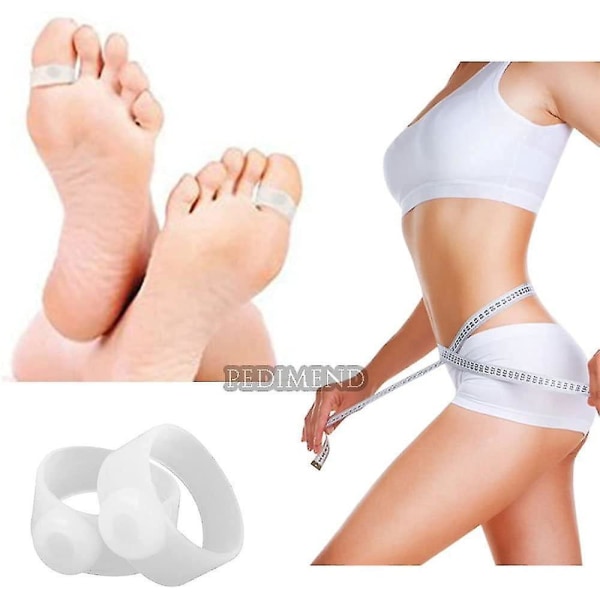 Slimming Silicone Toe Ring Fat Weight Loss Health - 4 Pieces | Provides Foot Massage | Helps Lose Weight | Reduces Ruikalucky