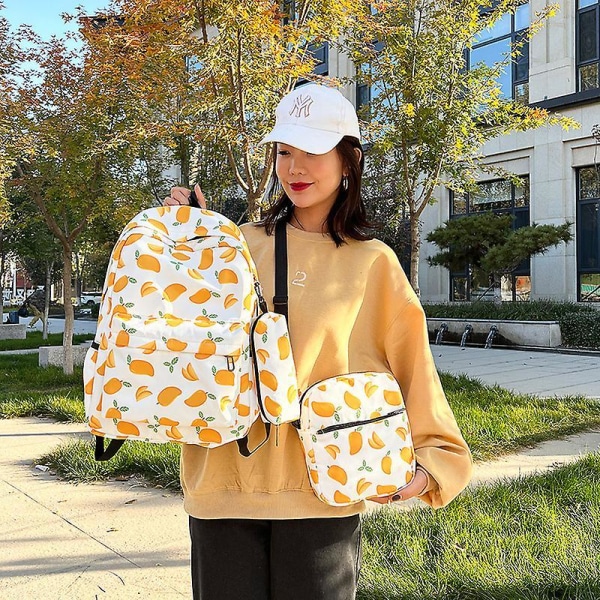 3 Pieces/set Printed Schoolbag Schoolbag Fashionable Children Cute Backpack Children Girl Schoolbag