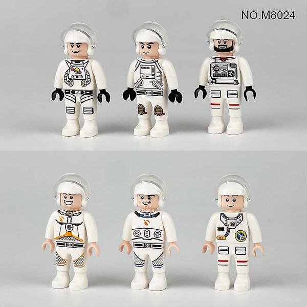 Space Astronaut Building Blocks Minifigure Toys Assembling Toys 6pcs