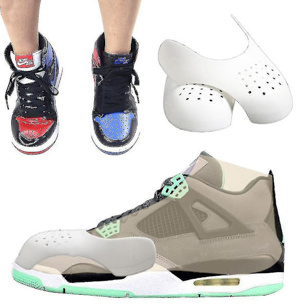 10pcs Shoes Shield Protector Sneaker Shoes Protector Anti-wrinkle Sneaker Shields Sneaker Crease Protector White