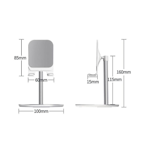 Metal Desktop Mobile Phone Bracket Lazy Ipad Tablet Computer An k1Silver