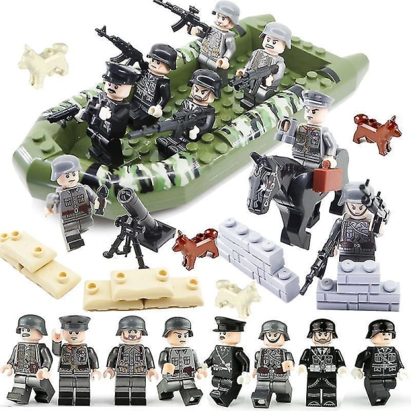 Military Building Blocks Set Small Particles Assembled Building Blocks Minifigure Boy Children's Toys