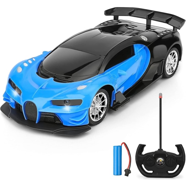 Kids Remote Control Car 1/16 Scale Remote Control Racing Car With Led Light High Speed Rechargeable Leisure Toy Car Remote Control Car Gift 3 4 5 6 7