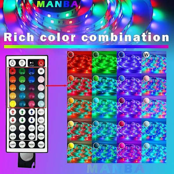 Kit Of Led Strip Lights Rgb Strips For Bedroom 20 Met