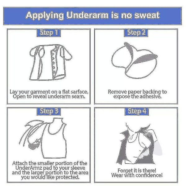 100 Packs Underarm Sweat Pads,aoeoun Armpit Sweat Pads For Women And Men, Disposable Underarm Pads For Sweatin