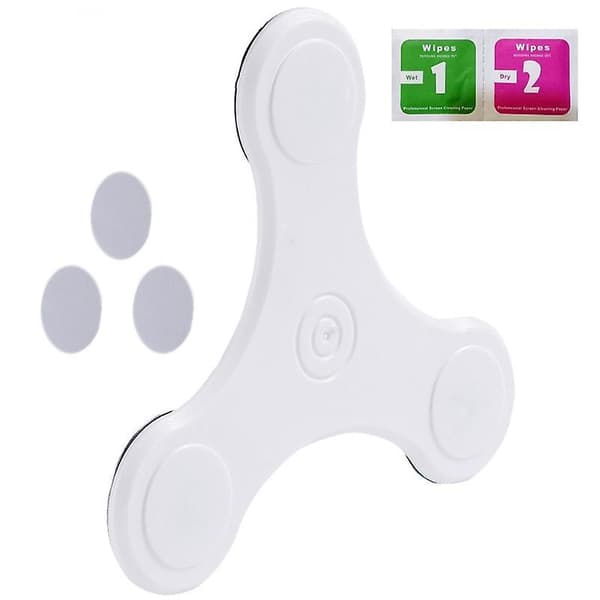 Screen Side Magnetic Cell Phone Holder Cellphone Mount Enjoying Dual Screen White