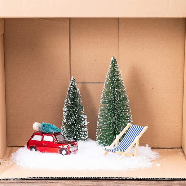 Small Christmas Tree, Valentines Day Decor, 5pcs Mini Christmas Tree Set