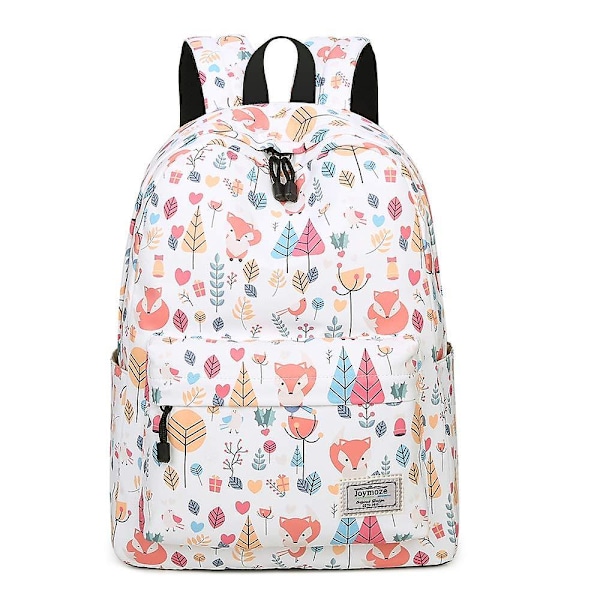 Waterproof Leisure Student Backpack Cute Pattern School Book Bag For Girls Fox