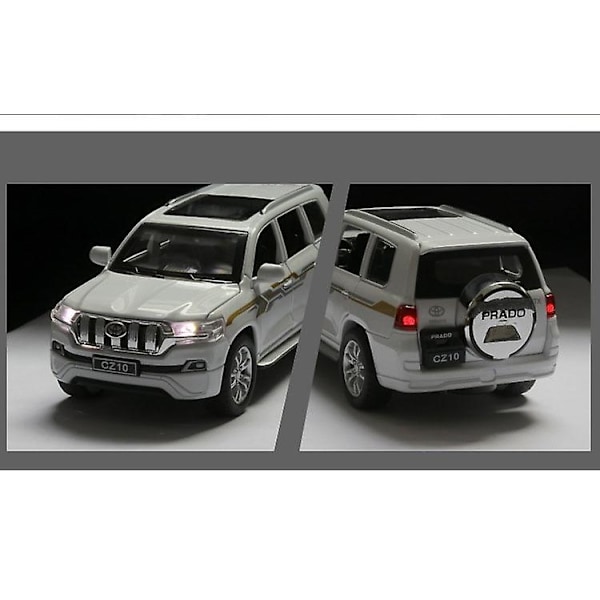 1/32 Toyota Prado SUV Diecast- ja leluajoneuvot Automalli Sou:lla black