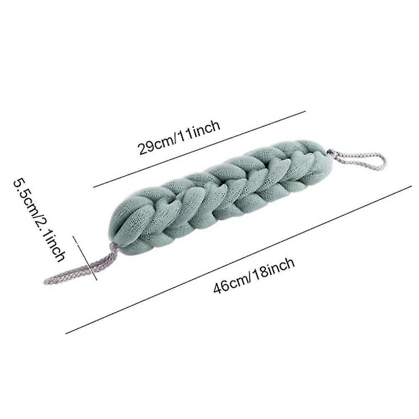 3pcs Double Head Hanging Bath Towel Bath Sponge