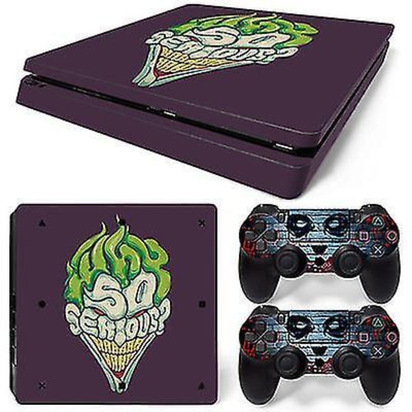Ps4 Slim Console And Controllers Skin Sticker - Joker