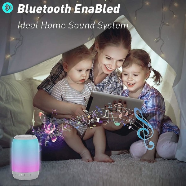 Bluetooth Speaker With Radio, Speaker Bluetooth Portable Music Box 7 Color Versions / Tws