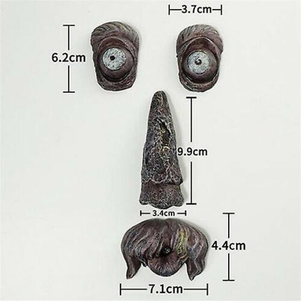 Tree Face Decor Old Man Tree Hugger Bark Ghost Face Garden Yard Art Decor Easter Creative Props D