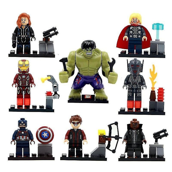 8pcs Avengers Building Block Minifigure Toy