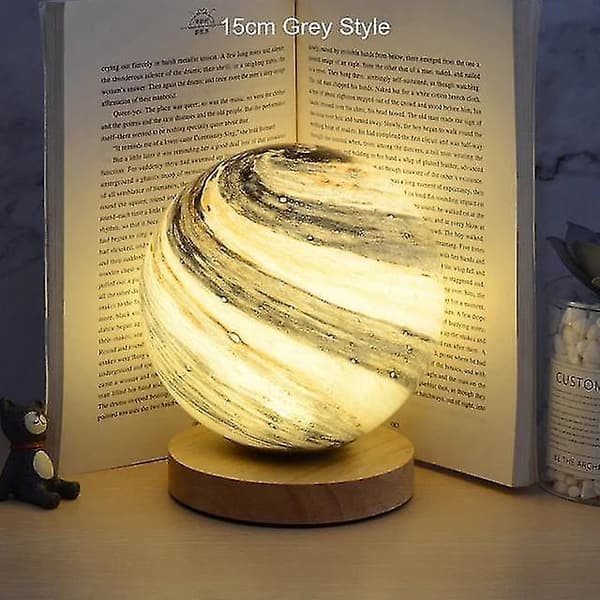 LED Star Moon Remote Control Table Lamp(Gray)