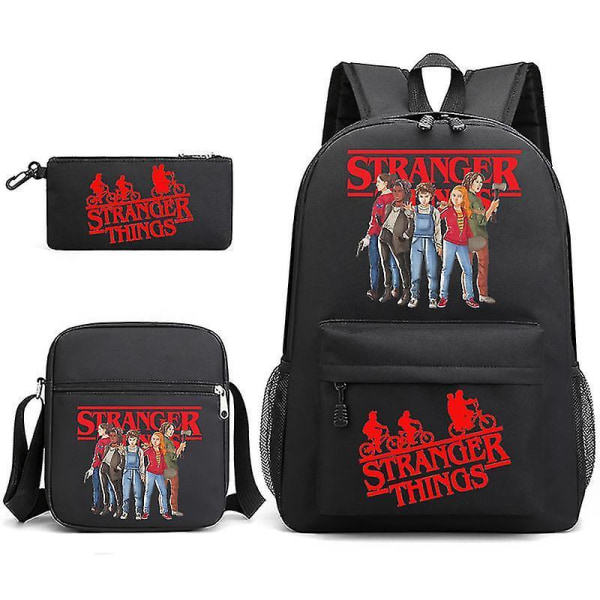 Stranger Things Backpack Stranger Things School Bag Stranger Things Trio-a