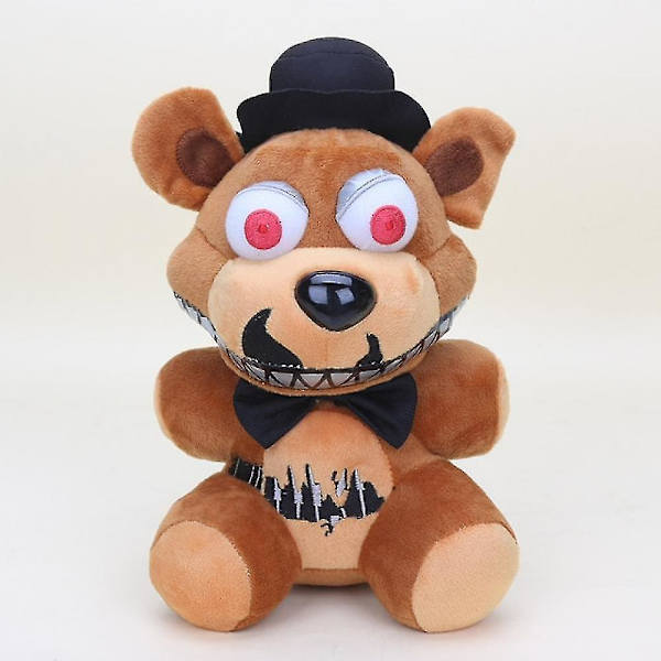 10" Five Nights Freddy Stuffed Plush Toys Fnaf Freddy Fazbear Bear Foxy Rabbit Bonnie Chica Peluche Juguetes Nightmare foxy