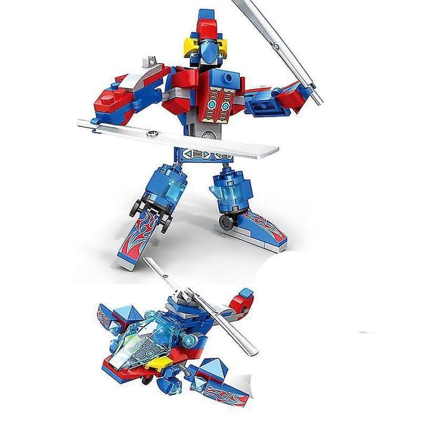 4 In 1 Small Particle Assembly Building Blocks King Kong Deformation Robot Small Particle Assembly Building Blocks