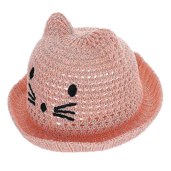 Kids Cartoon Cat Hat Folding Bucket Hat Children Sun Hat For Summer Spring
