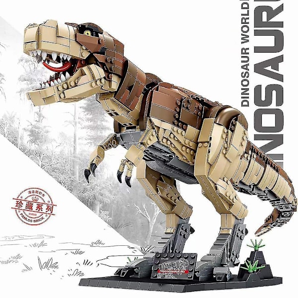 Idéer Dinosaur Legetøj Jurassic Park T-rex Dinosaur Verden Byggeklodser Kreative Deformerede Dinosaur Klodser Sæt Drengelegetøj Børnegaver Ingen Original Æske