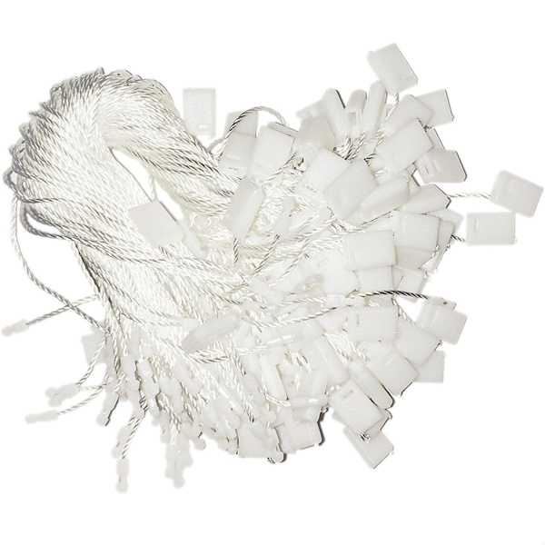 100pcs Nylon String Hang Tag Fasteners White 1000pcs