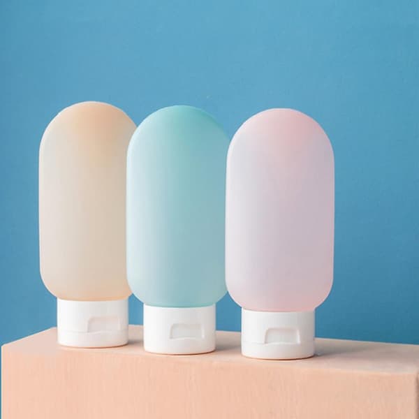 Leak Proof Travel Bottles Sets 3 Multi Color Silicone Squeeze Refillable Containers