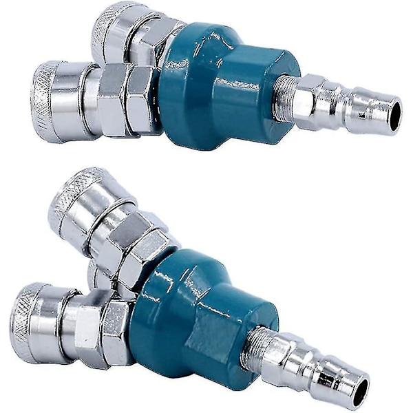 2 Way Quick Connector Air Compressor Multi Hose Manifold Coupler Fitting Pneumatic Tools