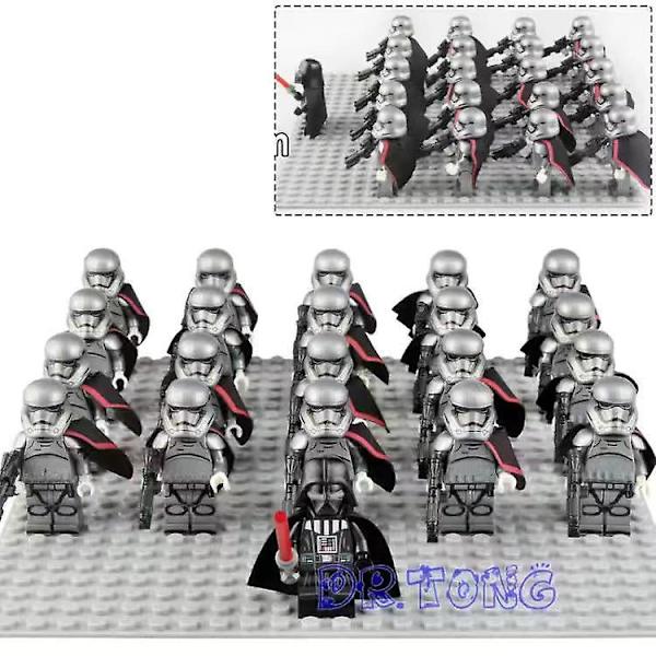 21pcs Star Wars 322 Legion Clone Soldier Building Blocks Miniature Children's Assembled Toys Star Troopers-17