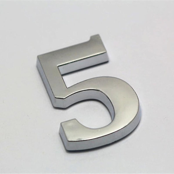 0-9 Mailbox Numbers 3d Self-adhesive Door House Numbers Stickers Street Address Numbers Mailbox Sign For Home Office Room 5