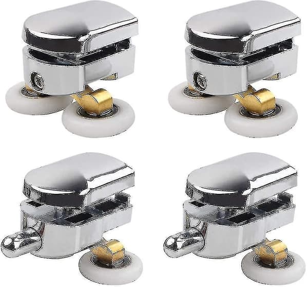 4pcs 23mm Shower Door Rollers Sliding Shower Doors Wheels Replacement Roller Runner Wheel (2 To