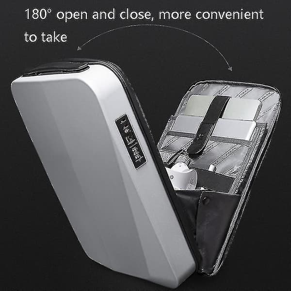 New Usb Business Backpack Hard Shell Computer Bag Men Waterproof Luggage Big Capacity Portable Backpack