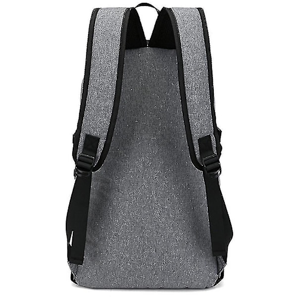 Student Backpack Usb Charging School Bag Youth Computer Bag blue