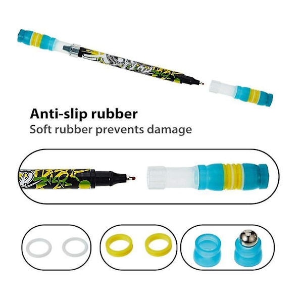 Spinning Pen Rolling Finger Rotating Pen Non Slip Coated COLOR 1